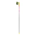 Bâtons de course de trail Leki  Ultratrail FX.One Superlite, neonpink-neonyellow-naturalcarbon