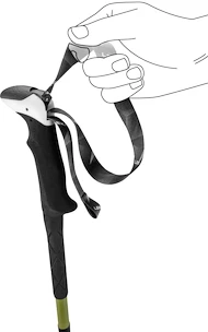 Bâtons de randonnée Leki  Khumbu Pro FX.One TA, gimblet-black-white