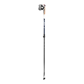 Bâtons de randonnée Leki Smart Supreme, midnightblue dark metallic-darkblue-white, 100 - 130 cm