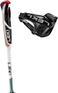 Bâtons de randonnée Leki  Spin Shark SL, white-smokegreen-dark anthracite, 100 - 130 cm