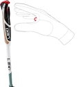 Bâtons de randonnée Leki  Spin Shark SL, white-smokegreen-dark anthracite, 100 - 130 cm