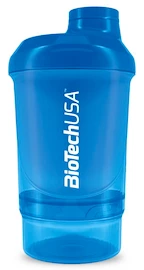 BioTech USA Shaker Wave+ Nano 300 ml + 150 ml bleu
