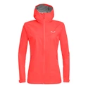 Blouson pour femme Salewa  Puez (Aqua 3) PTX Fluo Coral
