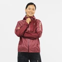 Blouson pour femme Salomon  Bonatti Waterproof Jacket Earth Red/Cabernet