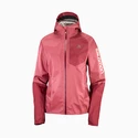 Blouson pour femme Salomon  Bonatti Waterproof Jacket Earth Red/Cabernet