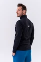 Blouson pour homme Nebbia  Long sleeved w hoodie Sporty Zipper Jacket with side pockets “Control” 332 black