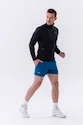 Blouson pour homme Nebbia  Long sleeved w hoodie Sporty Zipper Jacket with side pockets “Control” 332 black