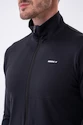 Blouson pour homme Nebbia  Long sleeved w hoodie Sporty Zipper Jacket with side pockets “Control” 332 black