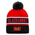 Bonnet d'hiver Fanatics  Authentic Pro Game & Train Cuffed Pom Knit Chicago Blackhawks