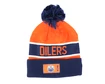 Bonnet d'hiver Fanatics  Authentic Pro Game & Train Cuffed Pom Knit Edmonton Oilers