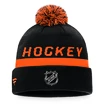 Bonnet d'hiver Fanatics  Authentic Pro Locker Room Cuffed Pom Knit NHL Anaheim Ducks