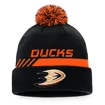 Bonnet d'hiver Fanatics  Authentic Pro Locker Room Cuffed Pom Knit NHL Anaheim Ducks