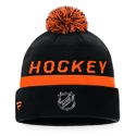 Bonnet d'hiver Fanatics  Authentic Pro Locker Room Cuffed Pom Knit NHL Anaheim Ducks