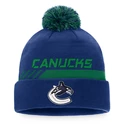 Bonnet d'hiver Fanatics  Authentic Pro Locker Room Cuffed Pom Knit NHL Vancouver Canucks