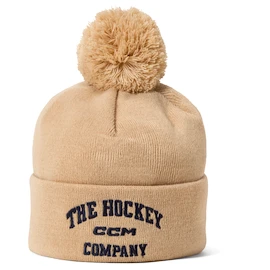 Bonnet de ski CCM Athleisure Pom Oat Milk Senior