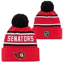 Bonnet pour enfant Outerstuff  WORDARK JACQUARD CUFF POM OTTAWA SENATORS