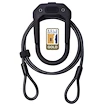 Cadenas de vélo Hiplok  D-Lock Dx Plus All Black With 2M Cable (Dxp1Ab)