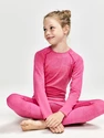 Caleçon long pour enfant Craft  CORE Dry Active Comfort Pink FW22