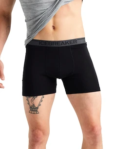 Caleçons pour homme Icebreaker  Anatomica Boxers Black