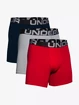 Caleçons pour homme Under Armour  Charged Cotton 6in 3Pack Red