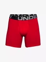 Caleçons pour homme Under Armour  Charged Cotton 6in 3Pack Red