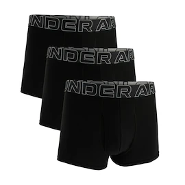 Caleçons pour homme Under Armour Perf Cotton Solid 3in 3Pack Black