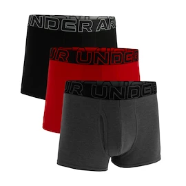 Caleçons pour homme Under Armour Perf Cotton Solid 3in 3Pack Castlerock Heather
