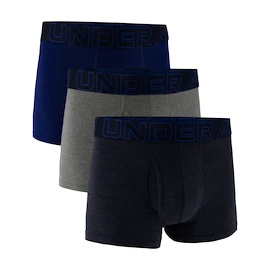 Caleçons pour homme Under Armour Perf Cotton Solid 3in 3Pack Navy