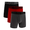 Caleçons pour homme Under Armour Perf Cotton Solid 6in 3Pack Castlerock Heather