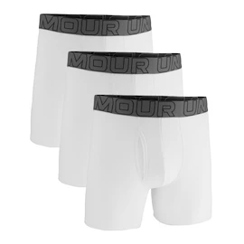 Caleçons pour homme Under Armour Perf Cotton Solid 6in 3Pack White
