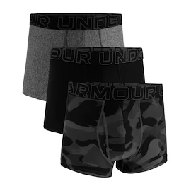 Caleçons pour homme Under Armour Perf Tech Print 3in 3Pack Black