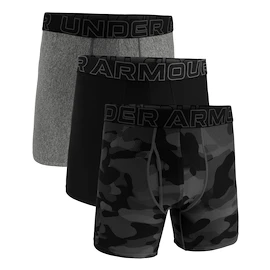 Caleçons pour homme Under Armour Perf Tech Print 6in 3Pack Black