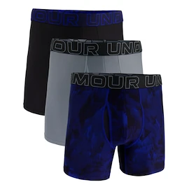 Caleçons pour homme Under Armour Perf Tech Print 6in 3Pack Royal