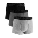 Caleçons pour homme Under Armour Perf Tech Solid 3in 3Pack Steel Heather