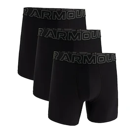 Caleçons pour homme Under Armour Perf Tech Solid 6in 3Pack Black
