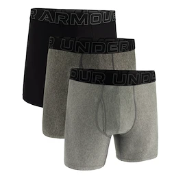 Caleçons pour homme Under Armour Perf Tech Solid 6in 3Pack Steel Heather
