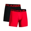 Caleçons pour homme Under Armour  Tech 6in 2Pack Red