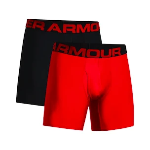 Caleçons pour homme Under Armour  Tech 6in 2Pack Red  S