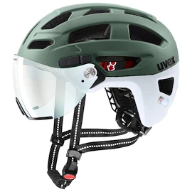 Casque de cyclisme Uvex Finale Visor V Moss Green-Cloud M (S4109770400)