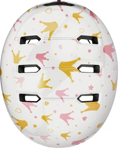 Casque pour enfant Abus Skurb Kid white crowns