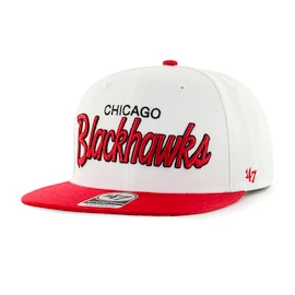 Casquette pour homme 47 Brand NHL Chicago Blackhawks Crosstown Script Two tone ’47 CAPTAIN