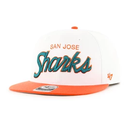 Casquette pour homme 47 Brand NHL San Jose Sharks Script Side Two Tone ’47 CAPTAIN