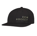 Casquette pour homme CCM  FLATBRIM SNAPBACK Black  Senior
