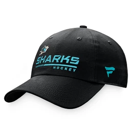 Casquette pour homme Fanatics Authentic Pro Locker Room Unstructured Adjustable Cap NHL San Jose Sharks