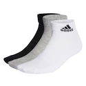 Chaussettes adidas  Cushioned Sportswear Ankle Socks 3 Pairs Grey/White/Black  XL