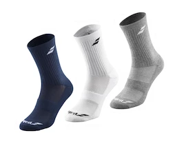 Chaussettes Babolat 3 Pairs Pack White/Estate Blue/Grey