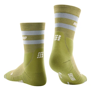 Chaussettes de compression homme CEP  80s Hiking Mid Cut Olive/Grey