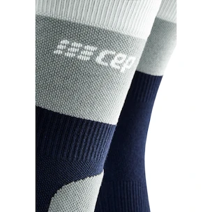 Chaussettes de compression homme CEP Hiking Light Merino Mid Cut Marine Blue/Grey