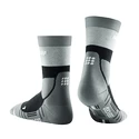 Chaussettes de compression homme CEP Hiking Light Merino Mid Cut Stone Grey/Grey