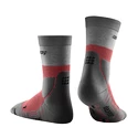 Chaussettes de compression pour femme CEP Hiking Light Merino Mid Cut Berry/Grey